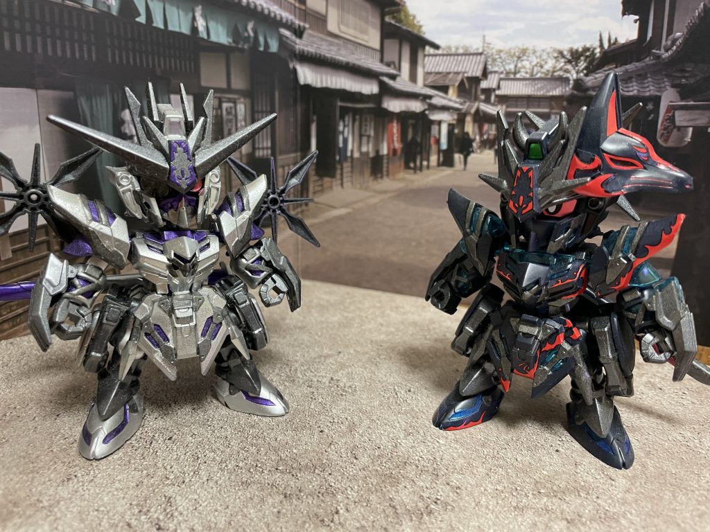 改造前もとい佐助さんと。図らずともソーシャルディスタンス。