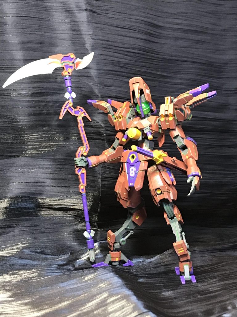 オマケこちらはオール30MMパーツで切り貼り無し。初完成30MMです。塗り感がガンプラと全く違うのでとても困惑しましたね。