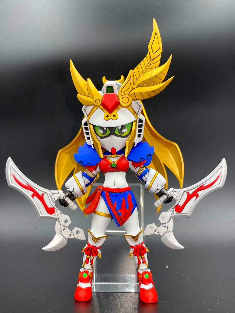 羅刹飛翔輪(らせつひしょうりん)夜叉撃剣を合体させ、巨大なブーメランのようにして投げる武器。切れ味・威力は凄まじい