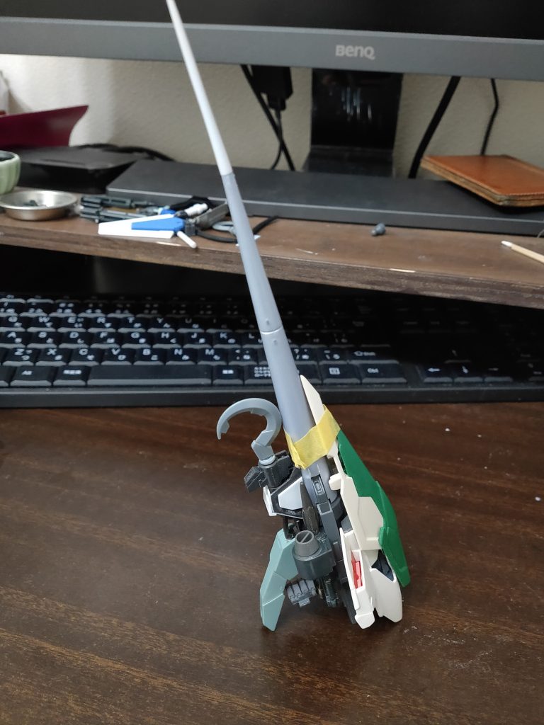 さらにここまできたらどうせならということでレギルスシールド+ドッズランサーも作って最終決戦仕様に仕上げました。