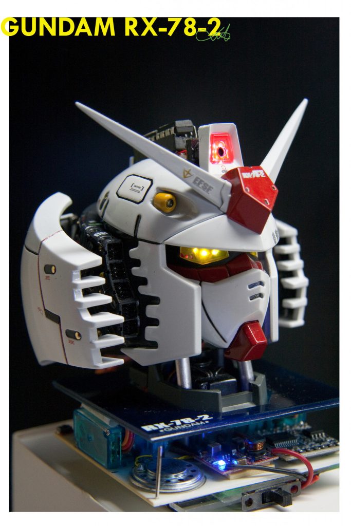 ガンダムヘッド-LED電気装飾、電気改造–9枚目/制作者：kwluk717