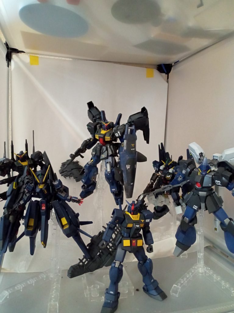 我が家のティターンズカラー機体勢揃