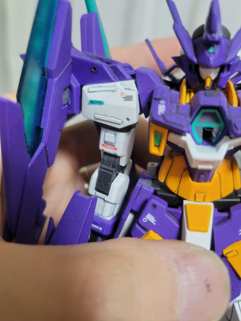 ランナー溶かしてワンポイントにしてます❗