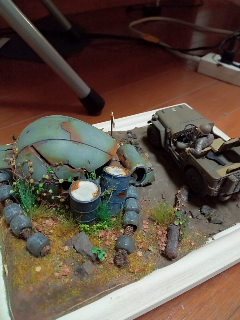 ジープ等はタミヤですサビの表現方法は勉強中