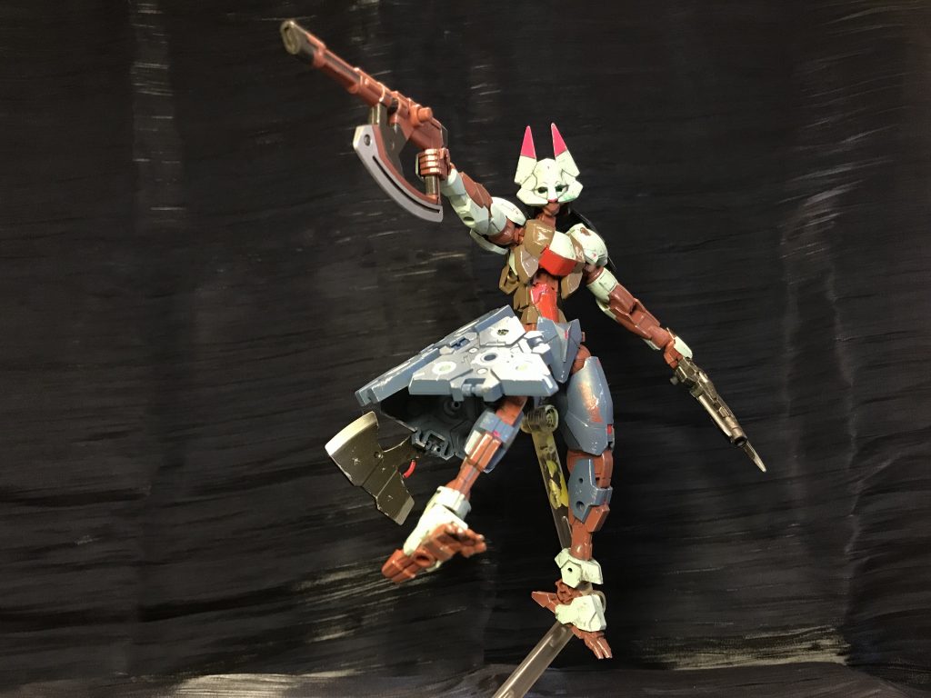 斧ガン2こういうキャラではないのは分かってるんですがロボだからこれくらいいいだろうと脚色。