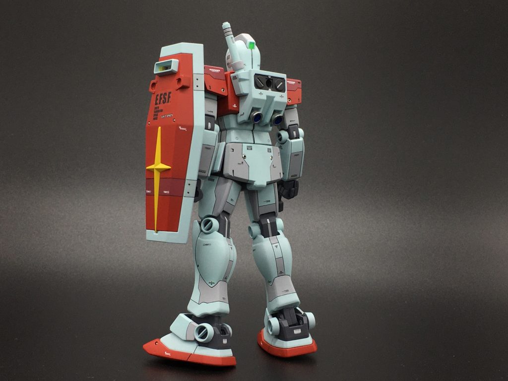 HG ジム スジボリ　マスキング塗装　（2体目を制作）–2枚目/制作者：タンガンク