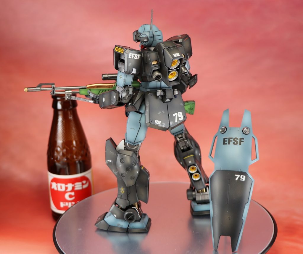 【MG】『踊る黒い死神』ジムスナイパー２ リド・ウォルフ専用機–3枚目/制作者：urynn69342