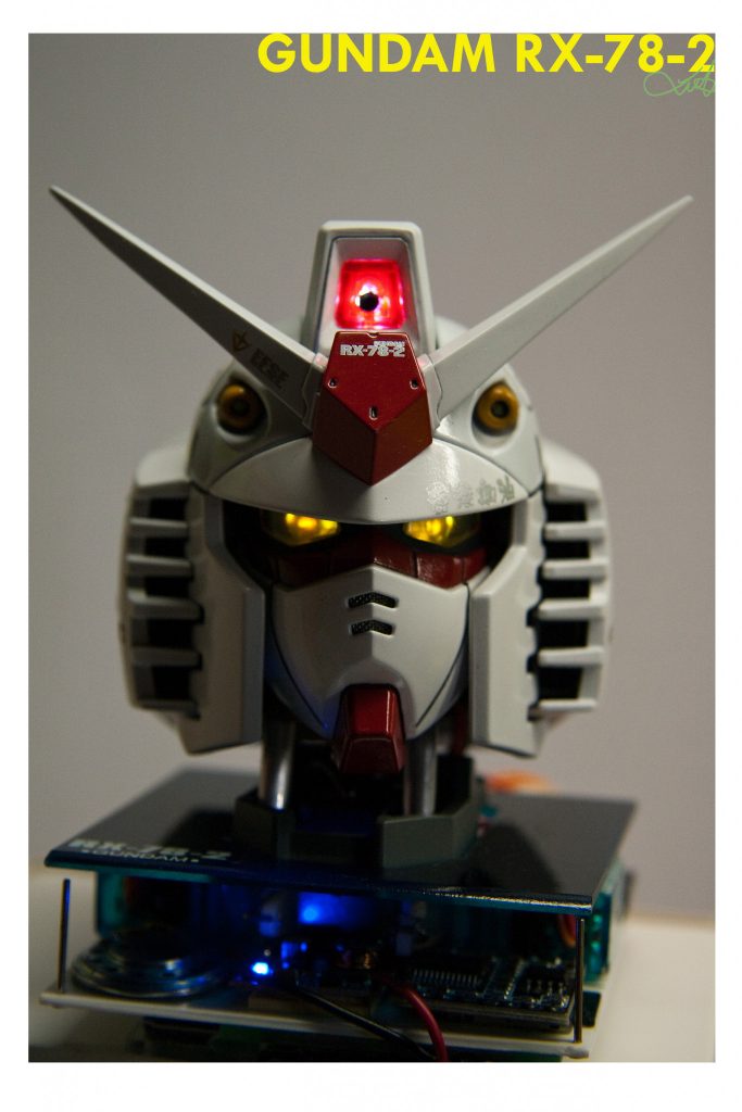 ガンダムヘッド-LED電気装飾、電気改造–3枚目/制作者：kwluk717