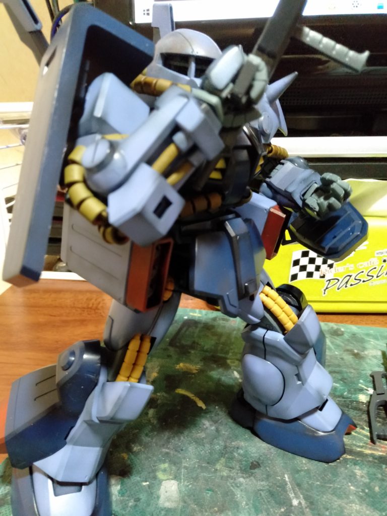 MGザクver.2・０を腕に移植したんでこの可動範囲（笑）