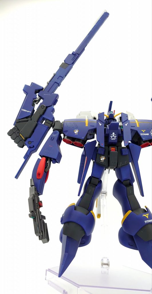 塗装色メイン：ティターンズブルー1、2黄色：クレオス GX キアライエロー赤：クレオス シャインレッド白：ガイア ニュートラルグレー2その他：シルバー、ガンメタなど