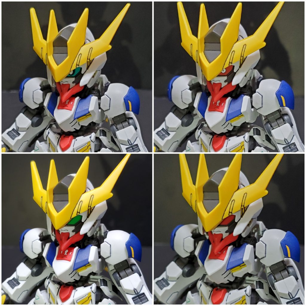 目は緑/赤 瞳あり/なし の4種類を着脱式で選べます。