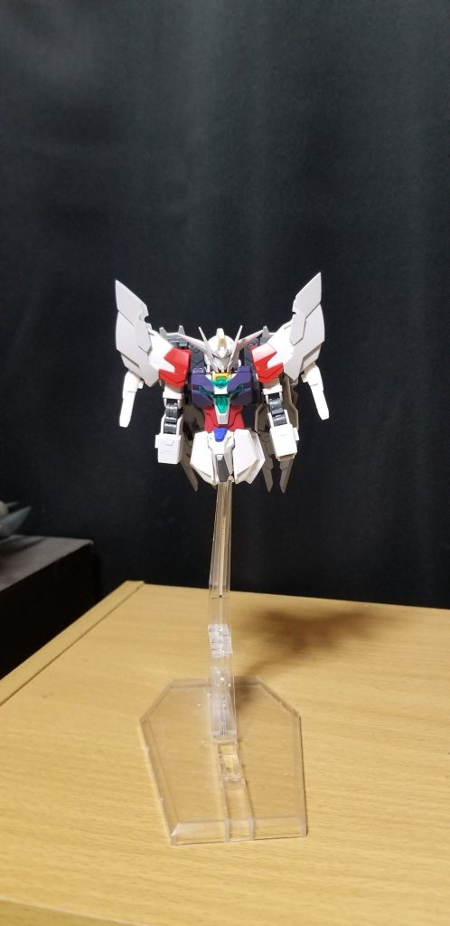 肩を変更、ビルドストライクにリバーシブルガンダムのバックパックのパーツを合体させました