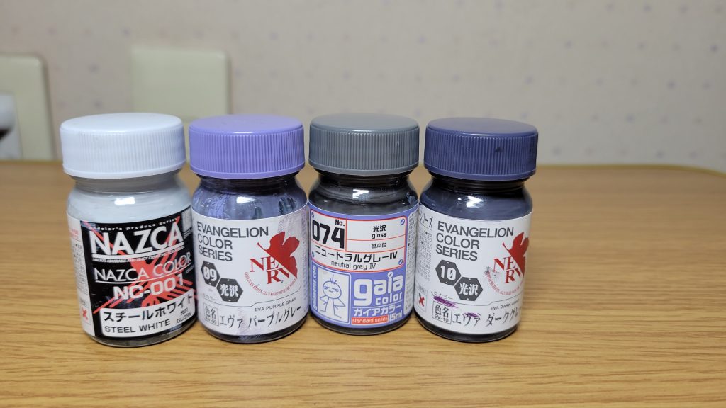 一応 今回使用したメインのボディ色達です。