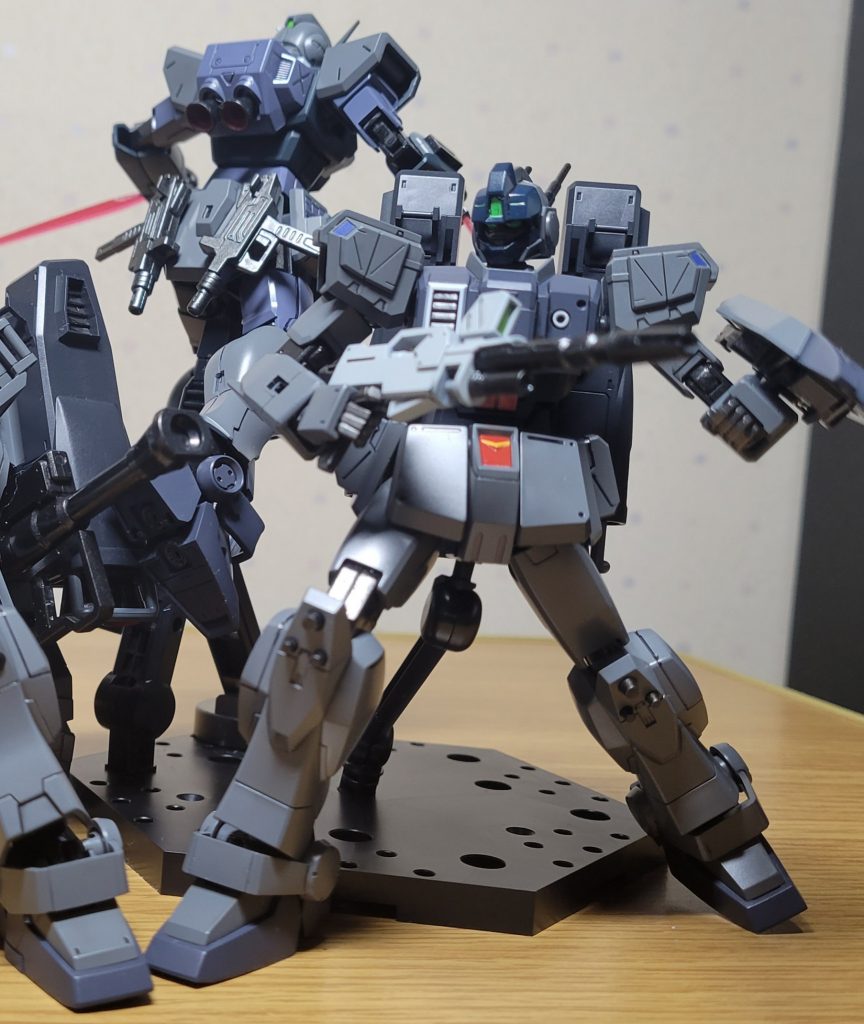 黒サフ処理して、がっつりくらい感じにし、部隊設定にある