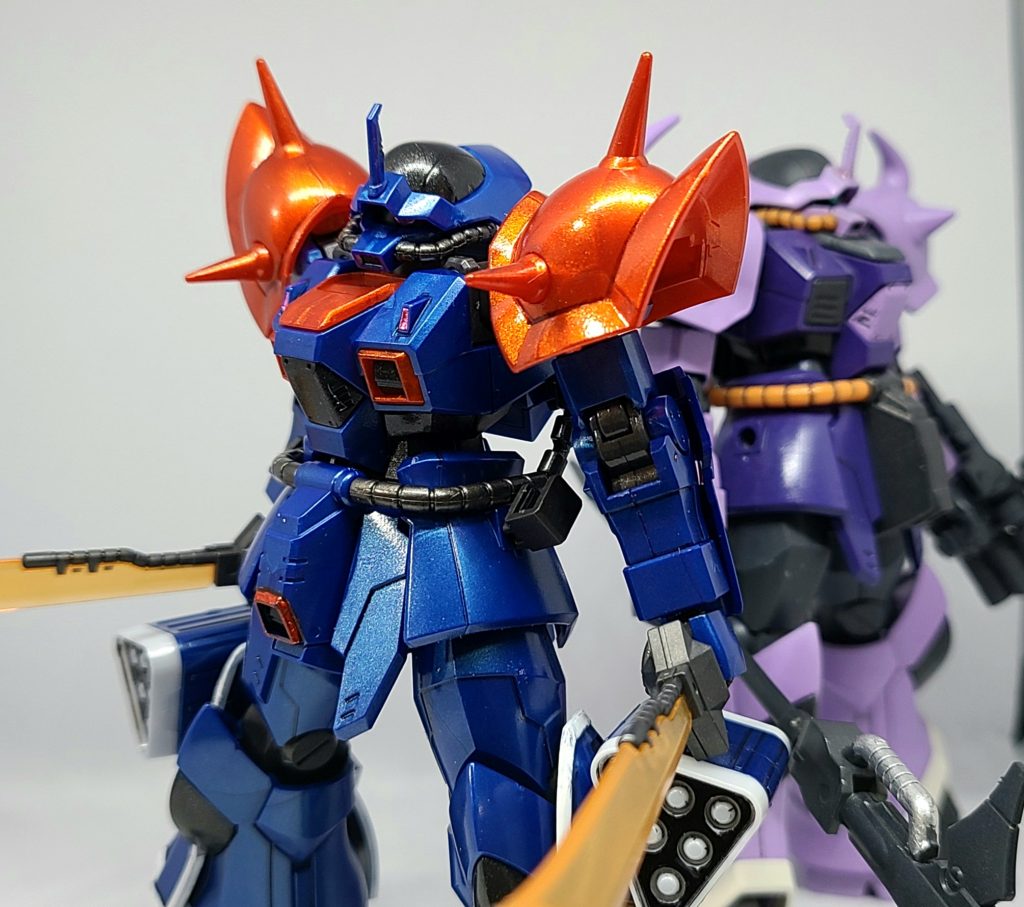 前に作ったイフリートシュナイドと。テッカテカです。