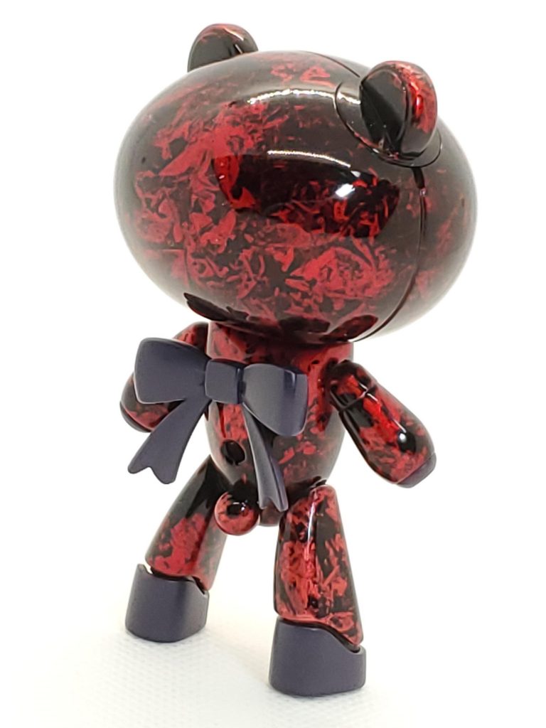 リアビュー塗料はラップ塗装部はクレオスの1500サフ黒をベースにガイアノーツのEXシルバー、クリアーレッド、EXクリアーと重ねています。他はウィノーブラックにパープルをテキトーに混ぜたものを半光沢でコートしてます。