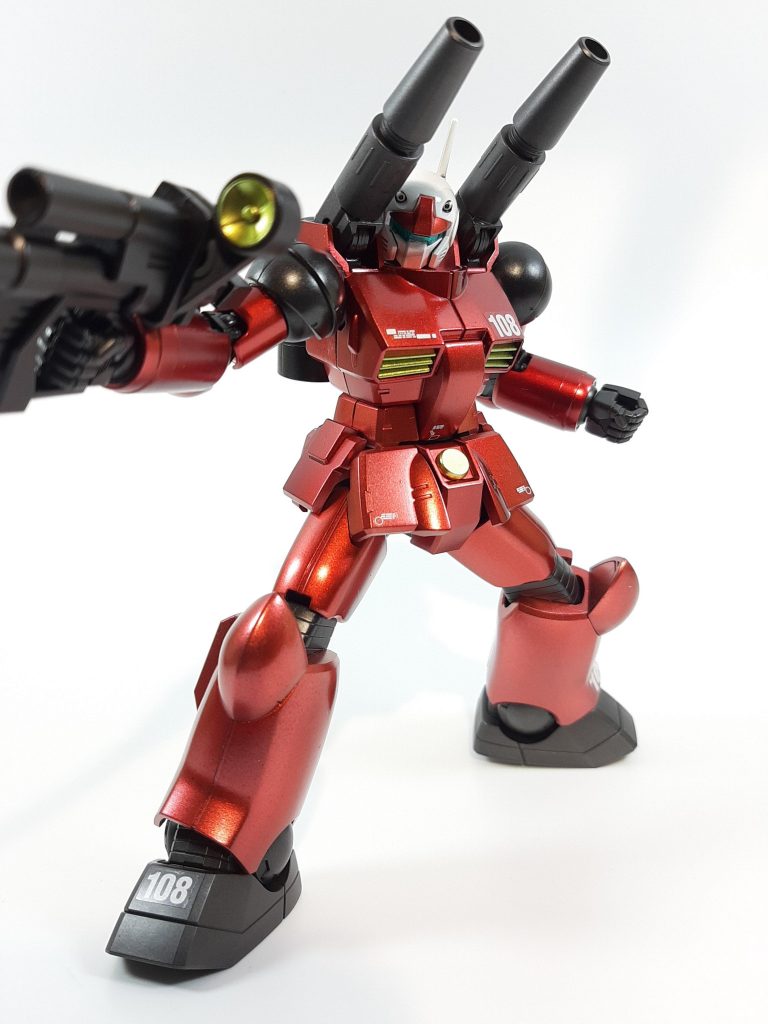 ガンキャノン(メタリック塗装)–2枚目/制作者：孤独のプラモ