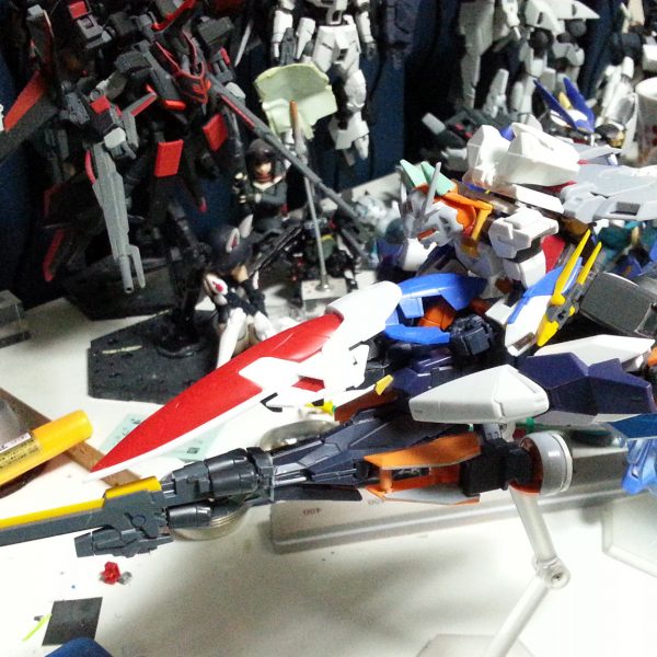 コアガンダムⅡのアーマー懸架用の支援機をメガライダーみたいな乗り物兼用にしてみました！（1枚目）