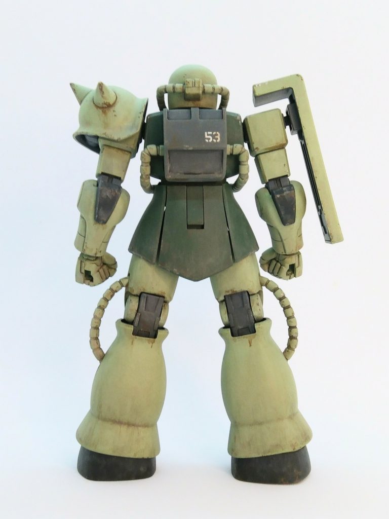 以前バルバトスを泥まみれにした反省から、やり過ぎずを目指しました。