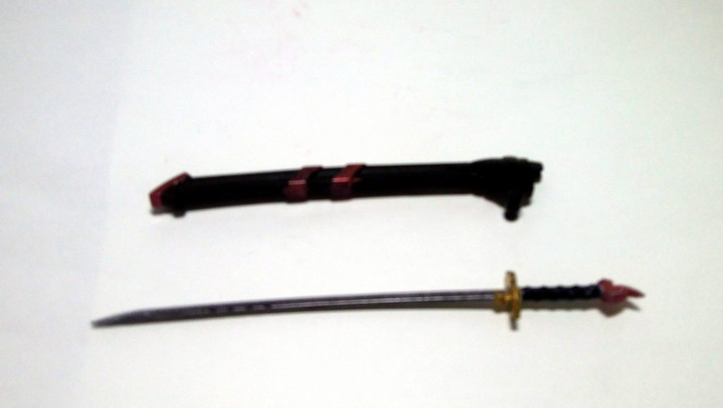 ピンボケすいません(汗)腰の刀は、MSランチャー01の刀を使用しました。着けたら格好良さそうだったのでw