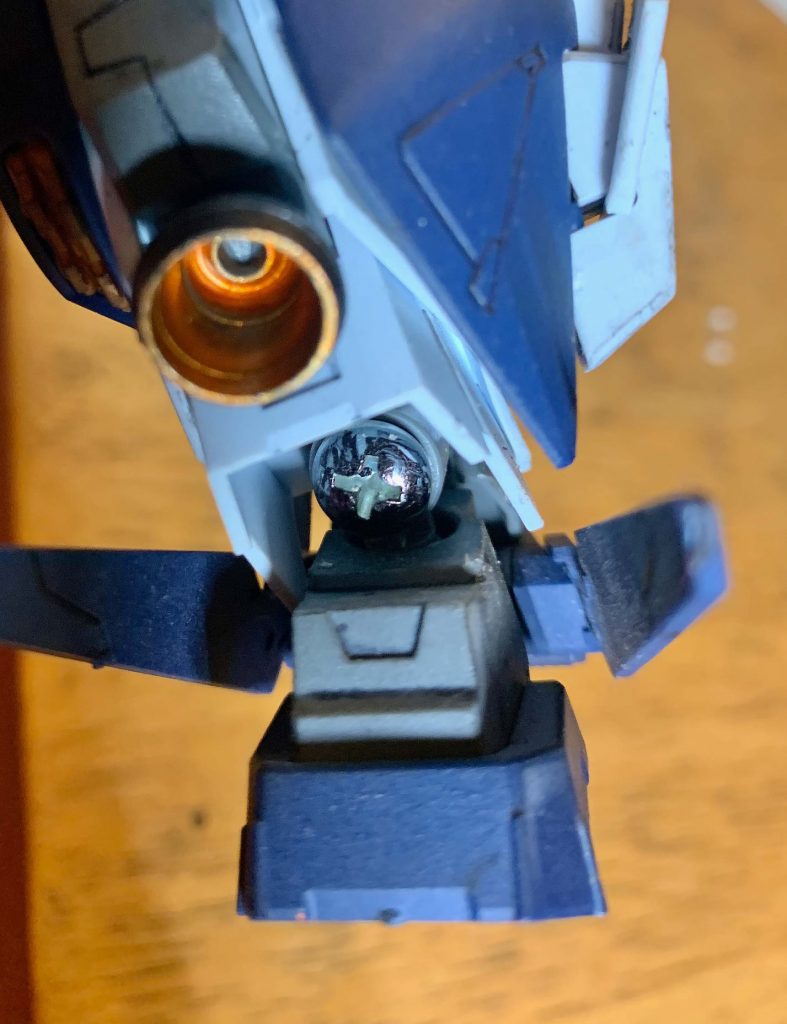 足首横振りの関節棒が折れやがったので、あったまにきてネジ止めしました。これなら折れんやろ!!