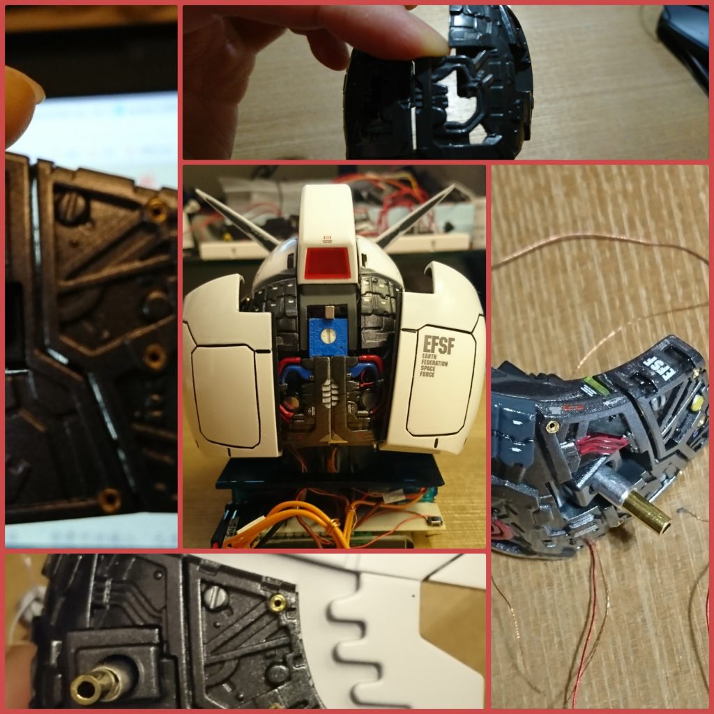 ガンダムヘッド-LED電気装飾、電気改造–4枚目/制作者：kwluk717