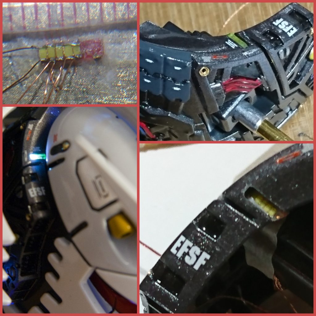 ガンダムヘッド-LED電気装飾、電気改造–5枚目/制作者：kwluk717