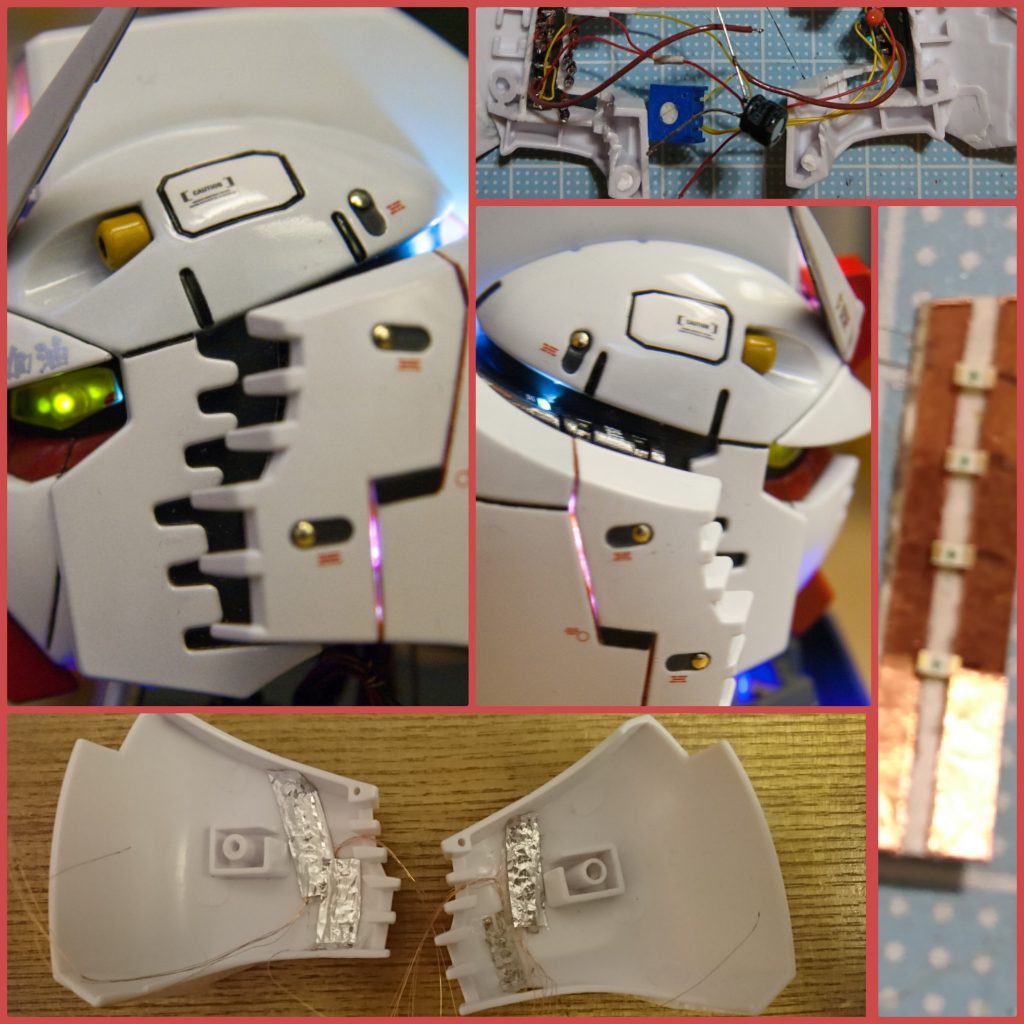 ガンダムヘッド-LED電気装飾、電気改造–6枚目/制作者：kwluk717