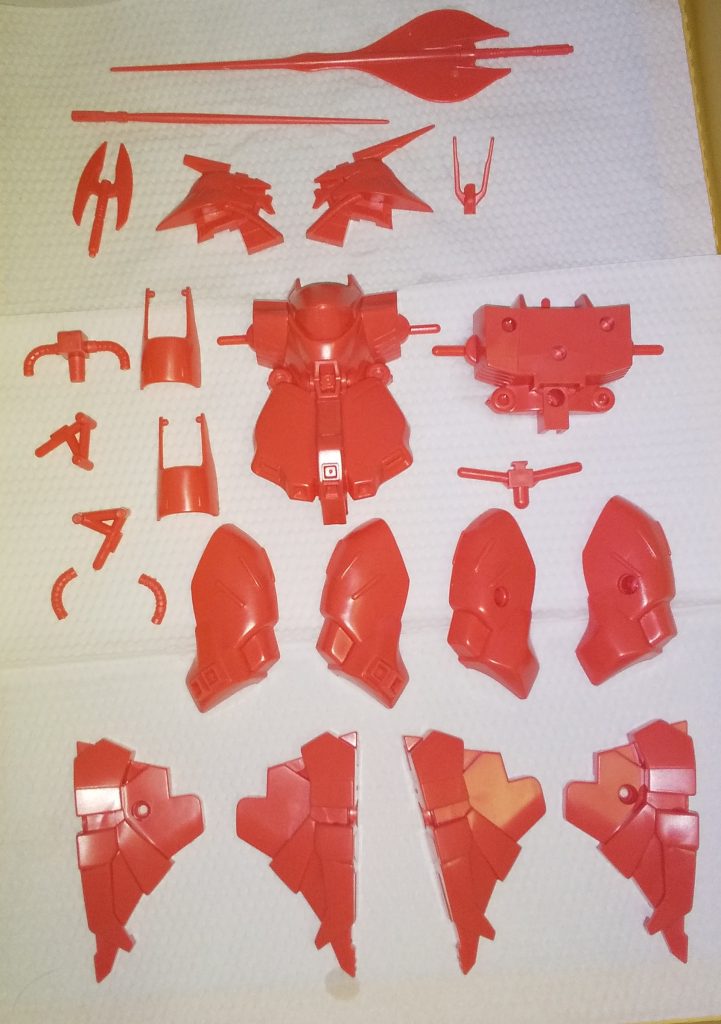 元の色はこんなんです。超音波洗浄後に乾燥させてます。