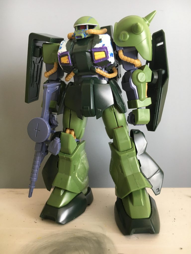 最初期の状態。頭部は分かりやすい形状が変わっていると思います。