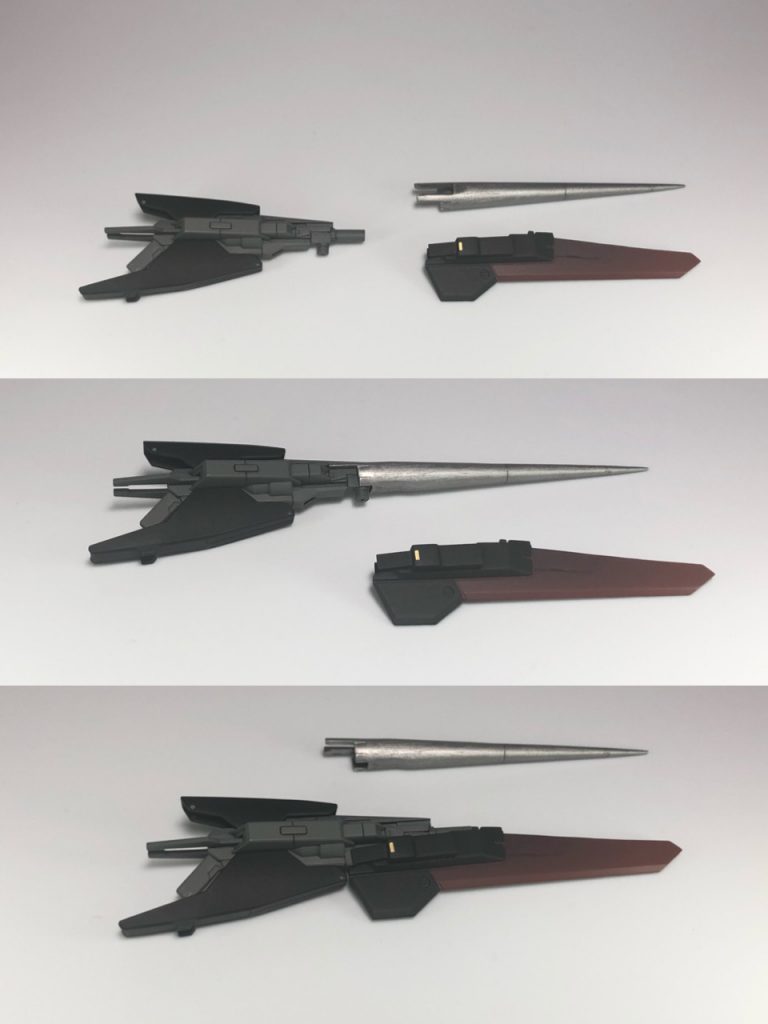 ちなみにドッズブレイドは、ドッズランサーに換装もできます。