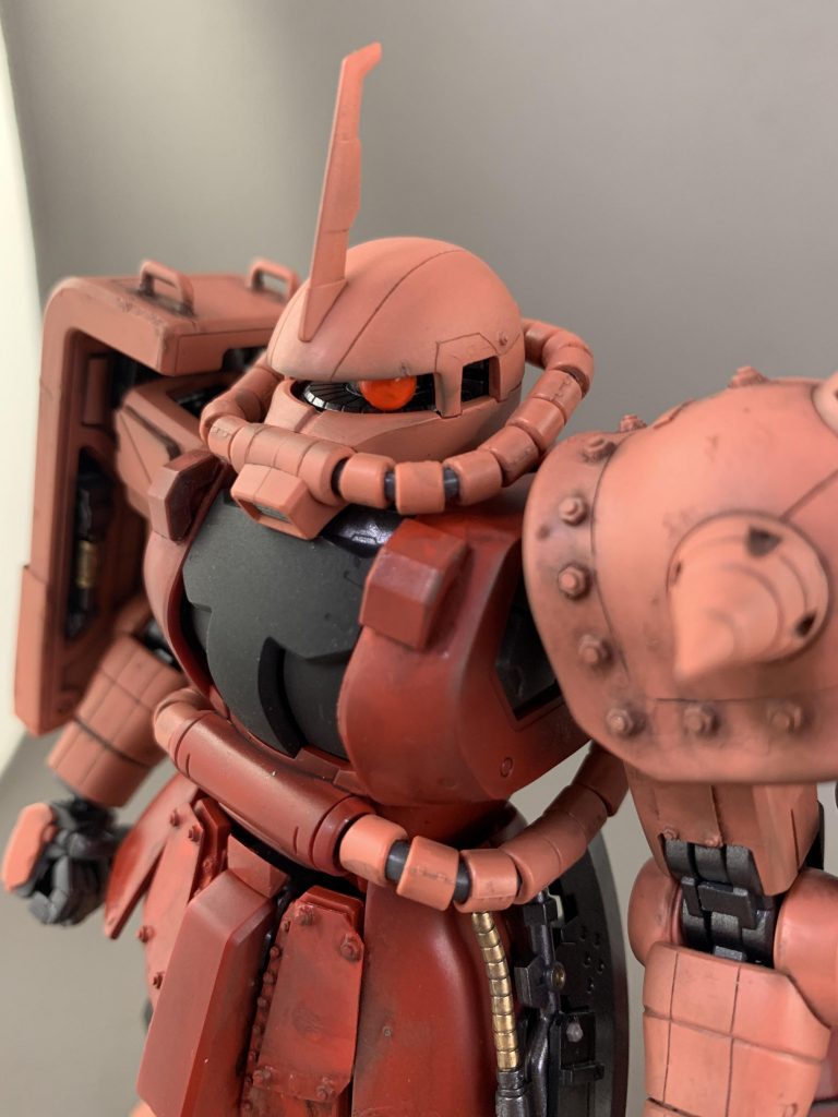 MGシャアザク　全塗装汚し–2枚目/制作者：銭湯民族