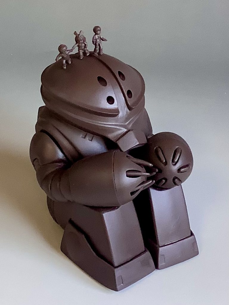 マホガニーサーフェイサーを吹いたところ