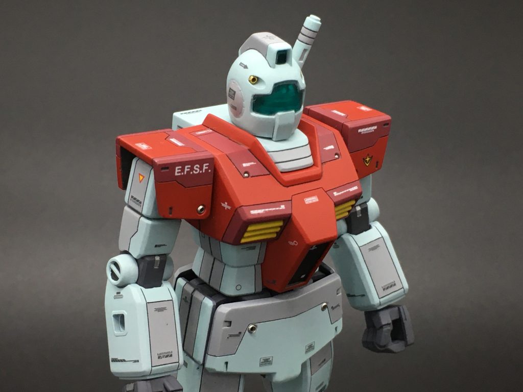 HG ジム スジボリ　マスキング塗装　（2体目を制作）–3枚目/制作者：タンガンク