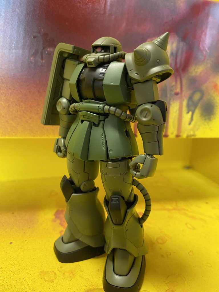 今回は二の腕を自作、手首部分の形を変更、スカートの形を変更、胸部の形状変更をしました。塗装のライトグリーンはいろんな色を調合して作成しました。ライトグリーンになって無いですが…