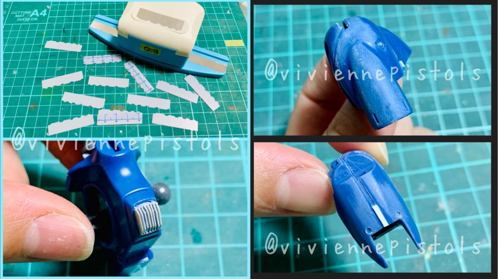 プラ板を使い放熱フィンを制作しました。