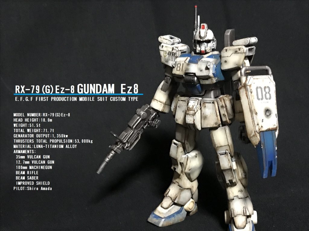 HGUC ガンダムEz8–2枚目/制作者：がくちん☆