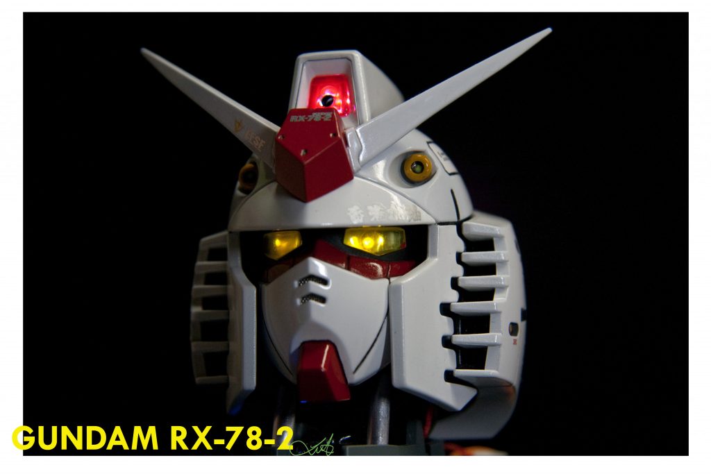 ガンダムヘッド-LED電気装飾、電気改造–4枚目/制作者：kwluk717
