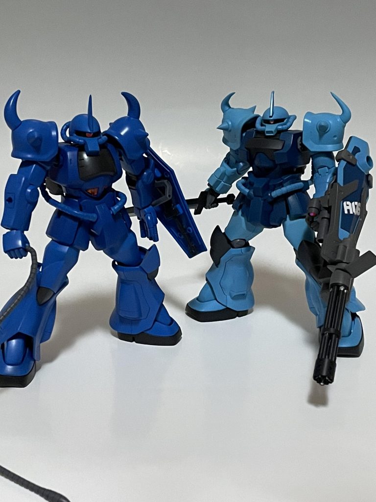 以前投稿したグフカスタムとツーショット！