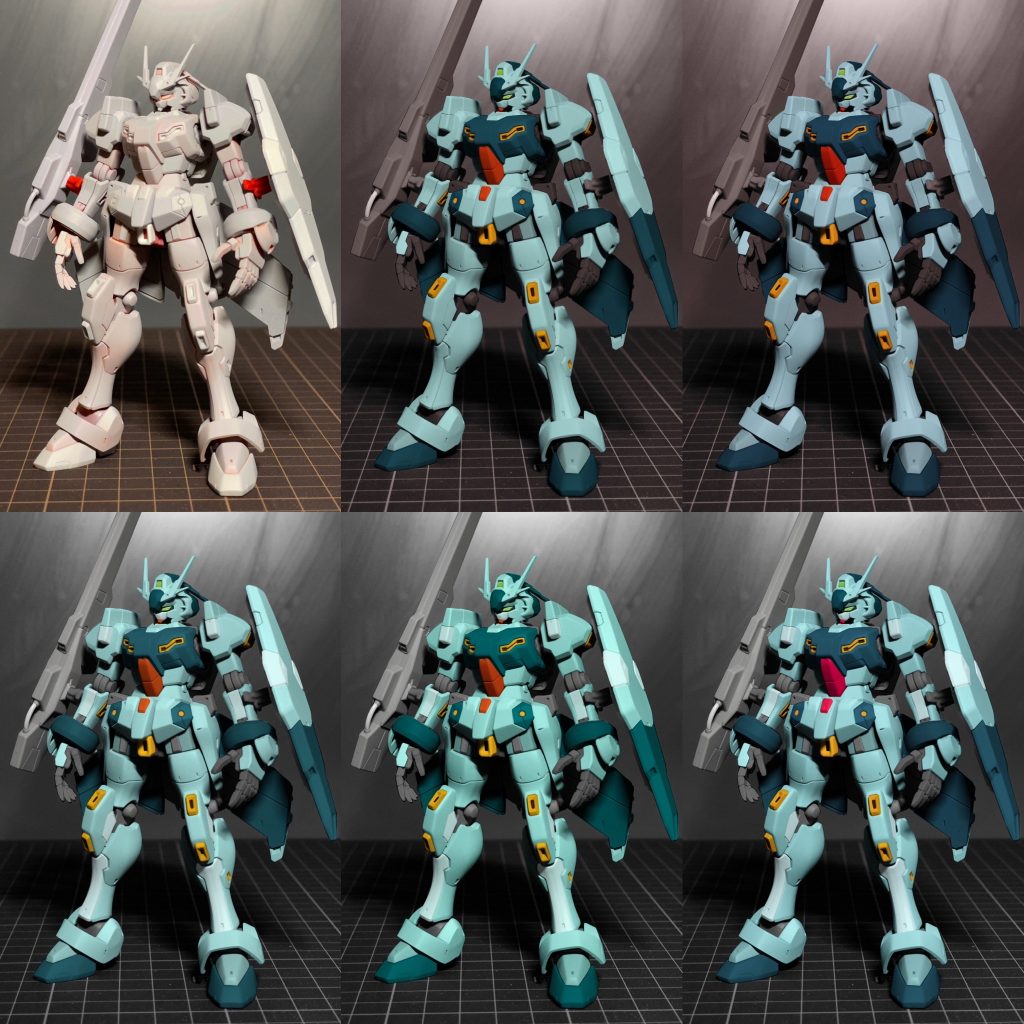 いろんなリガズィのカラースキームを元にシミュレーションしてイメージのすり合わせをしました。