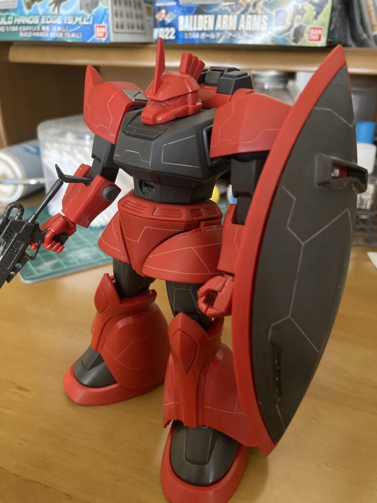 筋彫りをした状態今回は曲面への筋彫りが課題だったのでバトオペなどを参考にやっていきました。