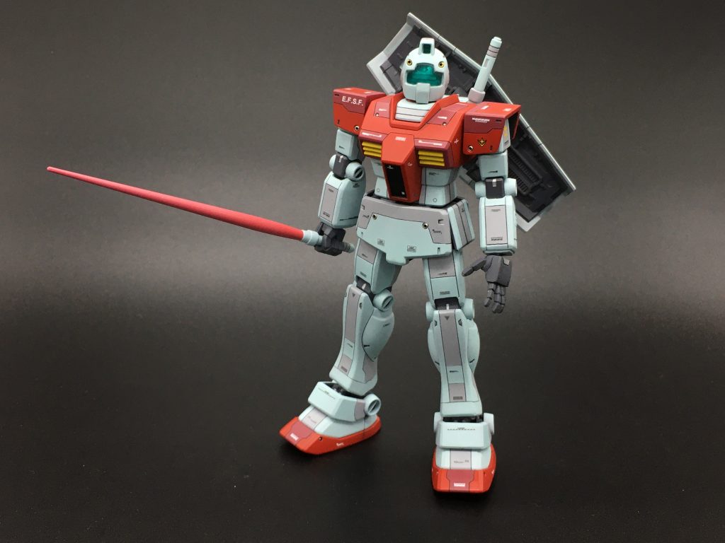 HG ジム スジボリ　マスキング塗装　（2体目を制作）–4枚目/制作者：タンガンク