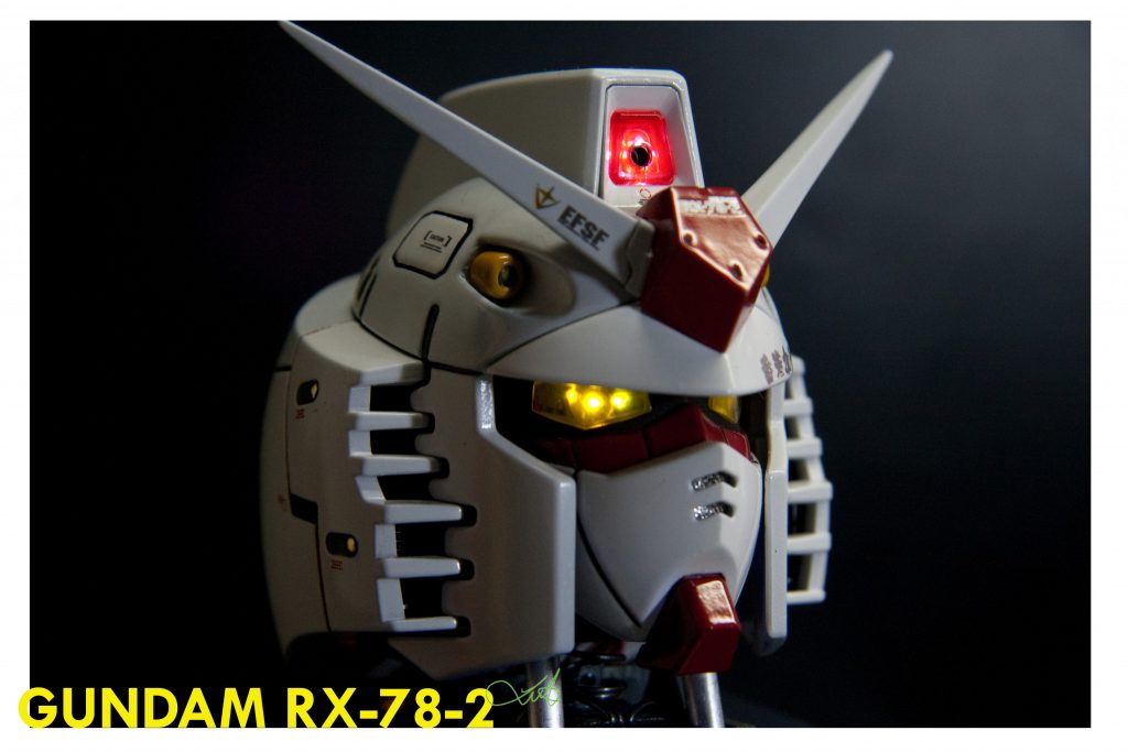 ガンダムヘッド-LED電気装飾、電気改造–5枚目/制作者：kwluk717