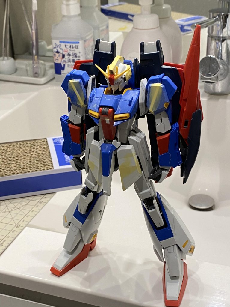 普段の作業は深夜の洗面台です。。