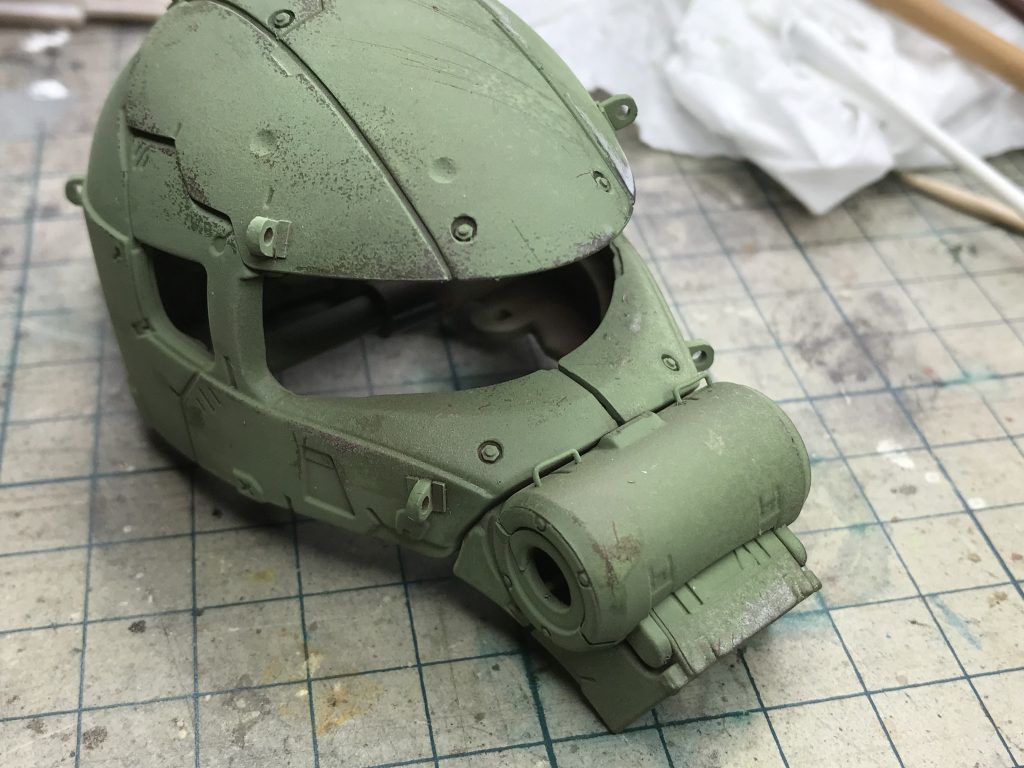 本塗装　タミヤアクリル(コックピット色)