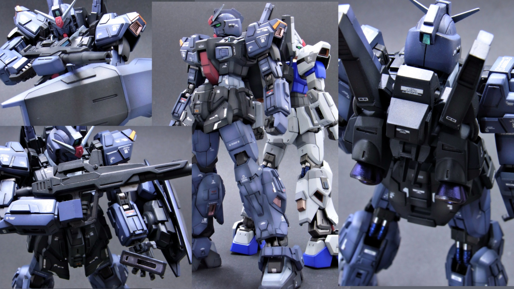 ビームライフルのエネルギーパックが着脱できます。中央の写真、前作のマーク2くんも元気です😆