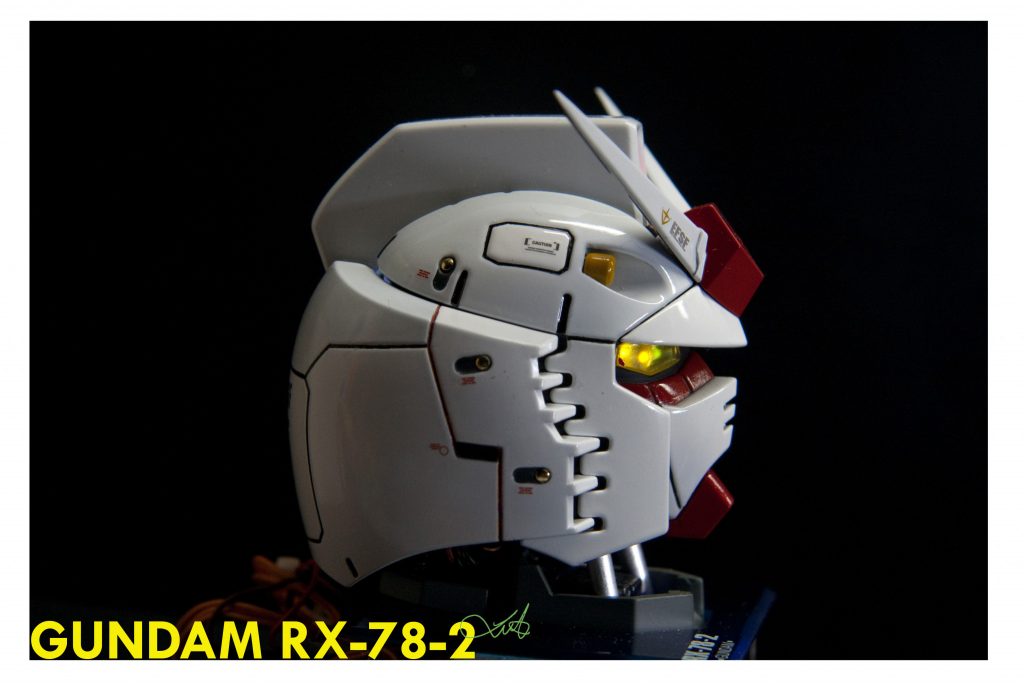 ガンダムヘッド-LED電気装飾、電気改造–6枚目/制作者：kwluk717