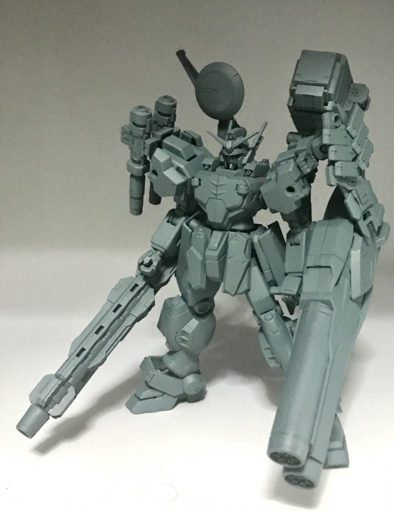 サフ状態素立ちここから全部筆塗りしてます