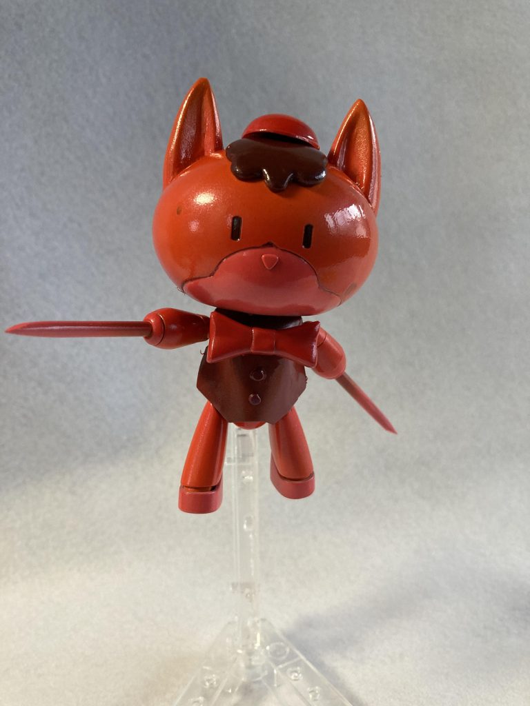 ネギを白〜緑でグラデしたけど、さすがに色合いが消えた_(:3 」∠)_