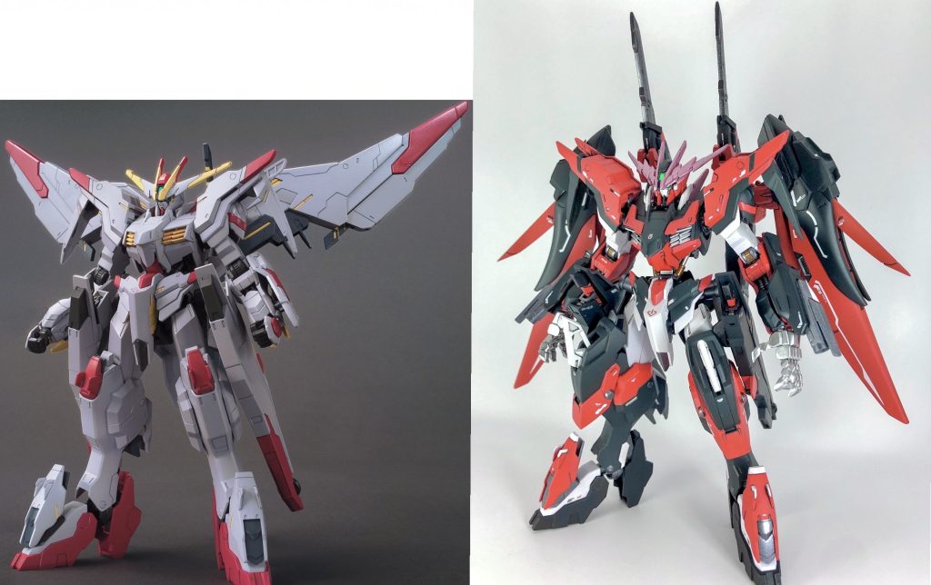 通常のマルコシアスに比べてデスティニーガンダムなどをミキシングしたことで荒々しくもヒロイックなスタイルを導き出せたなら幸いです